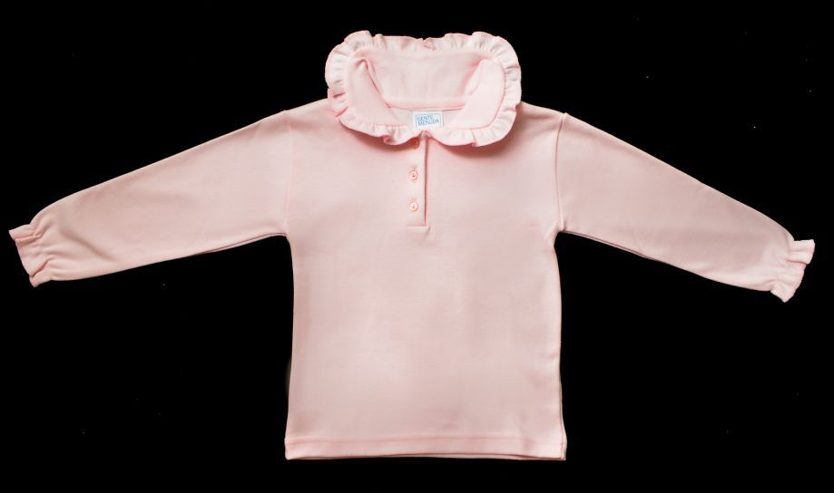 Chomba Manga Larga Con Cuello de Bebe y Volado