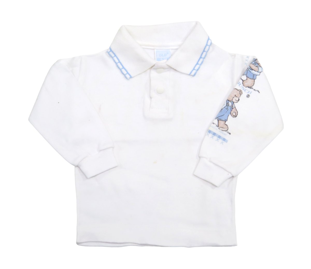 Chomba Manga Larga con Estampado de Osos en la Manga