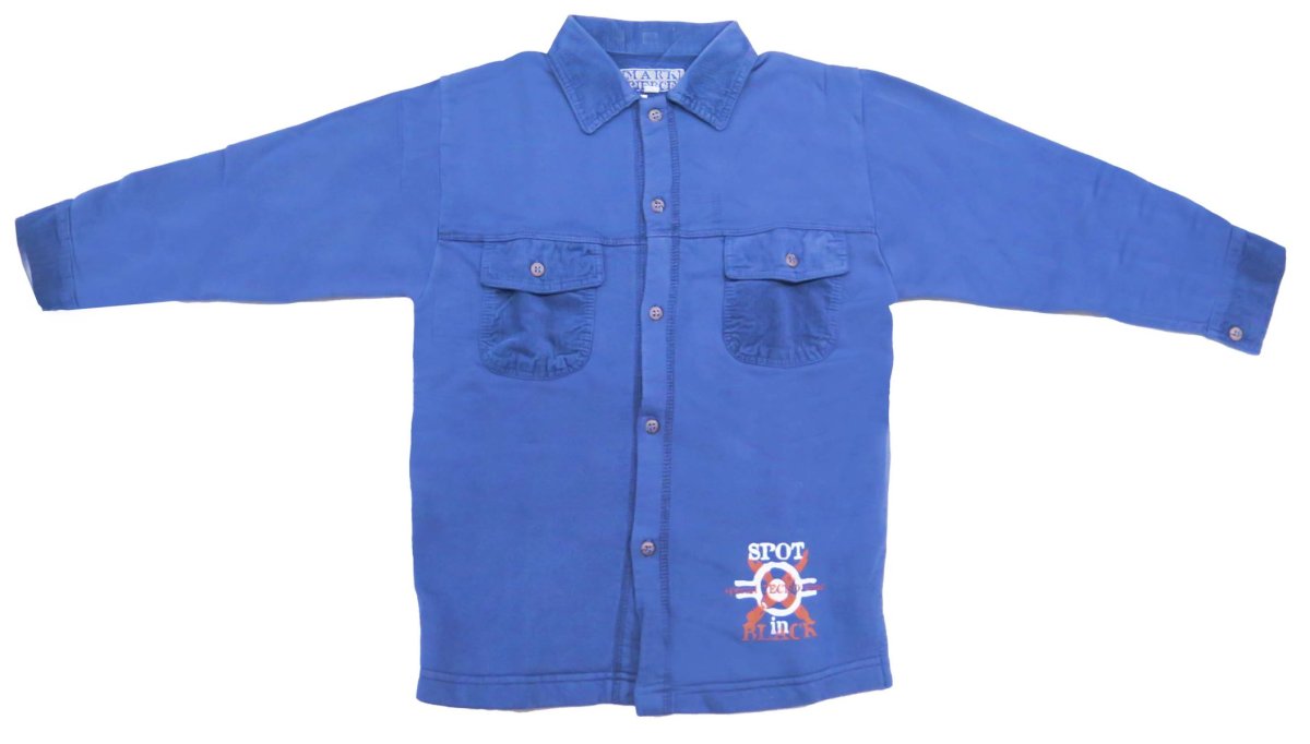 Camisaco Frizado con Cuello de Corderoy