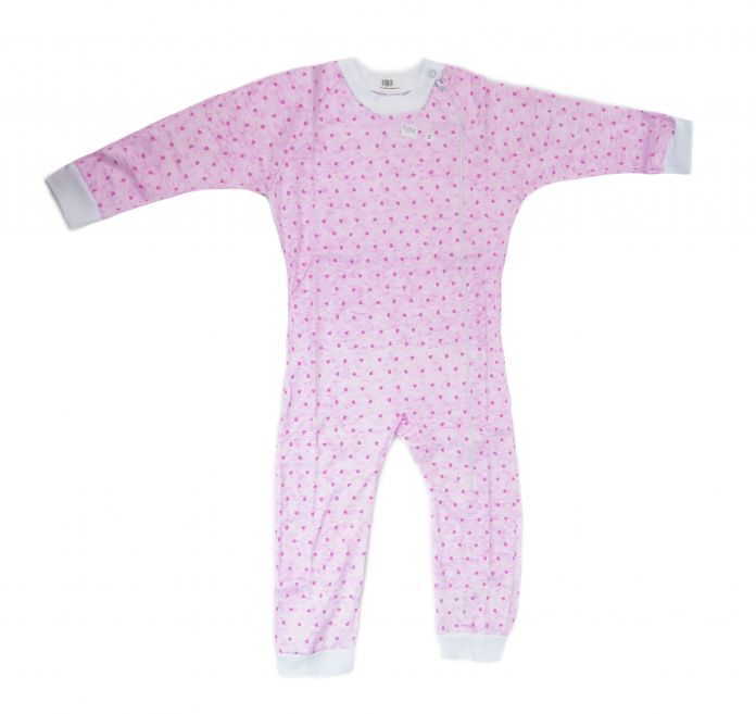 Enterito Algodon Estampado con Pie Rebatible con Cierre