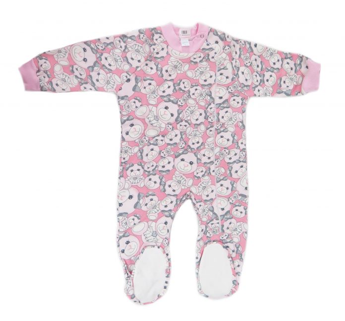 Enterito Frisado con Cierre y Pie de Cuerina Estampado