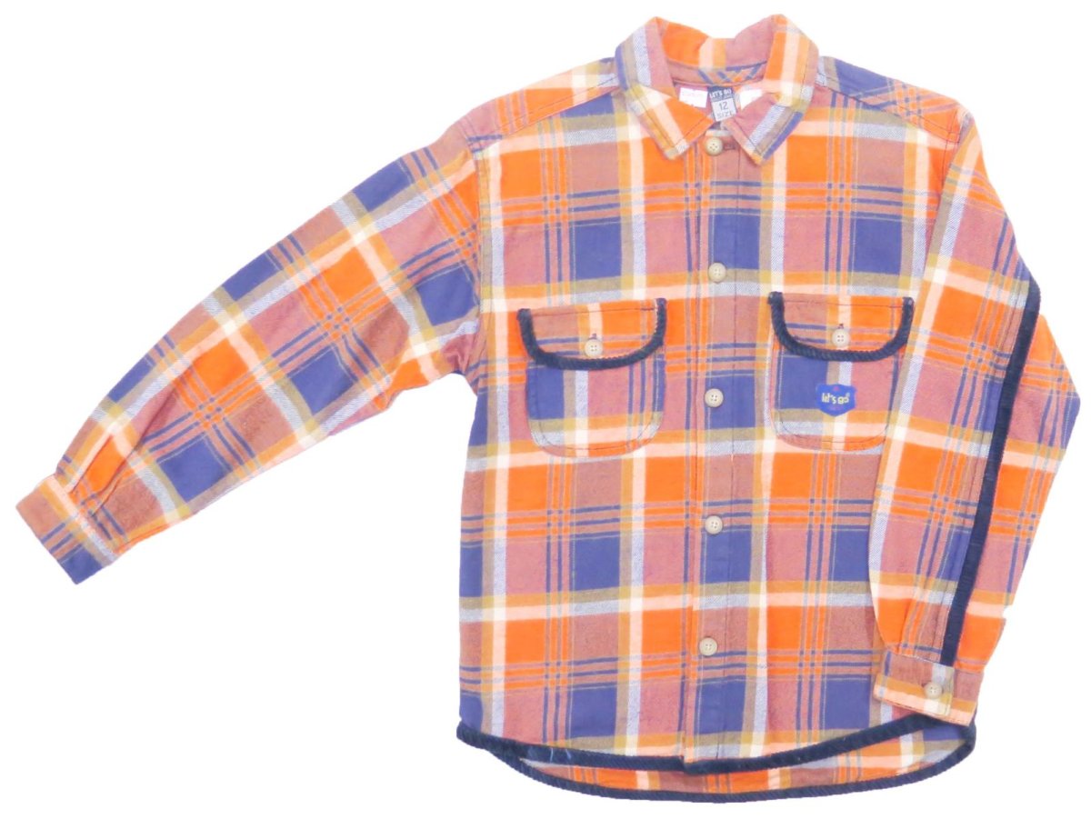 Camisaco Estampado Escoces con Bordes de Corderoy