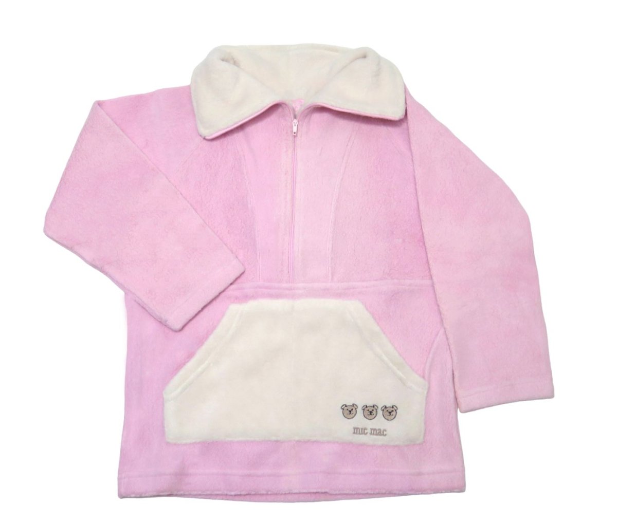 Buzo Polar con Cierre y Osos Bordados