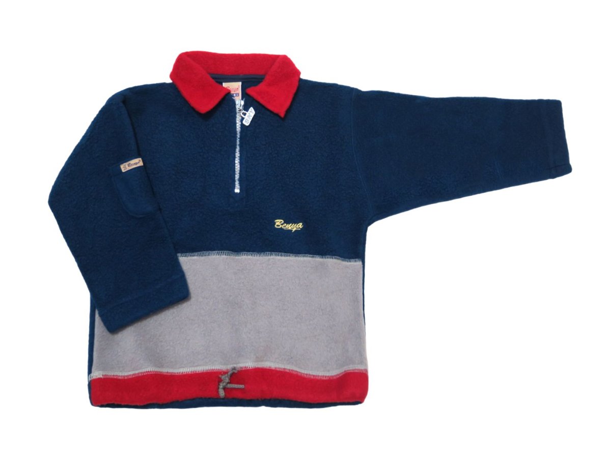 Buzo Polar Combinado con Cierre