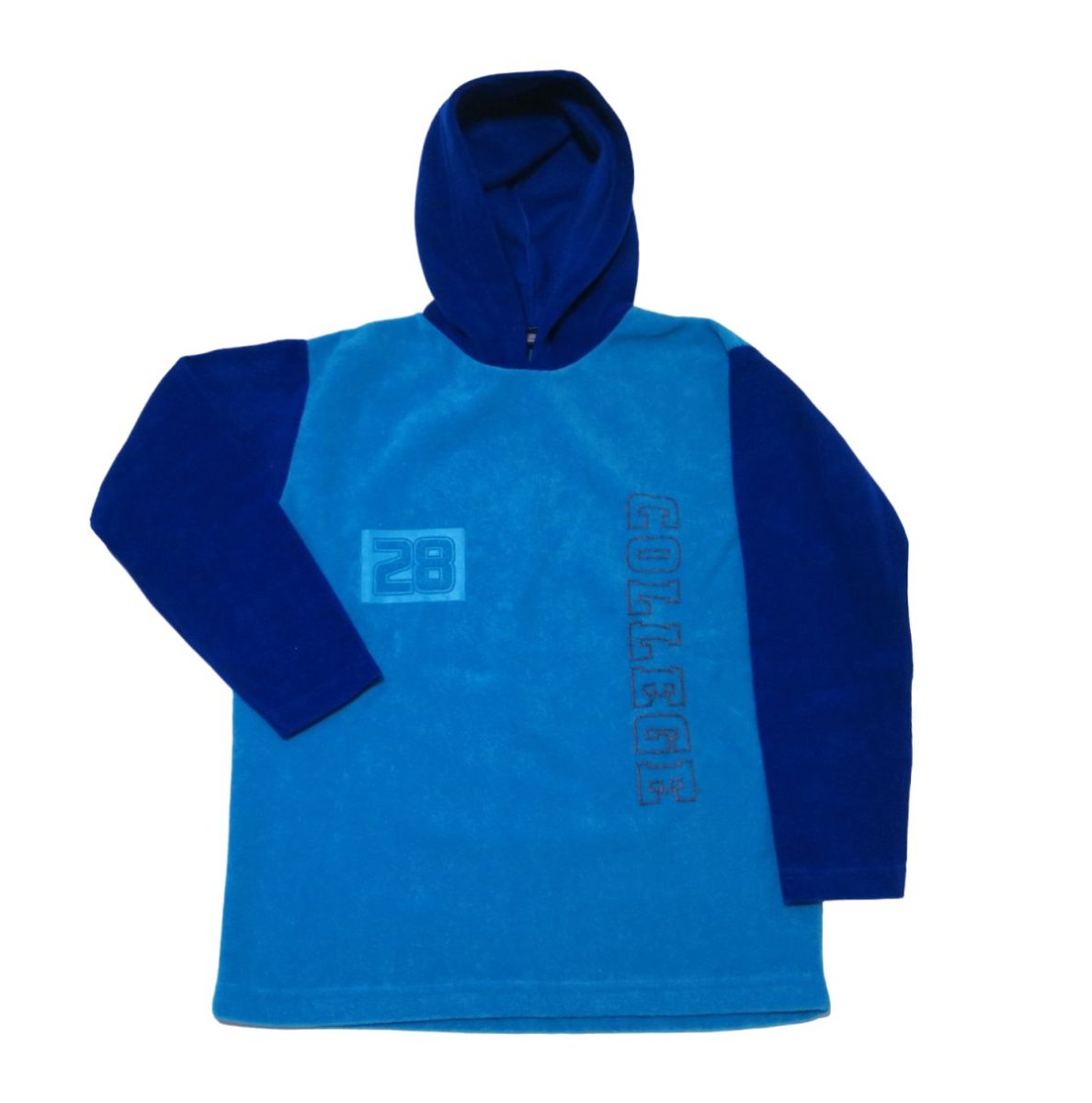 Buzo Polar con Capucha Bordado College 28