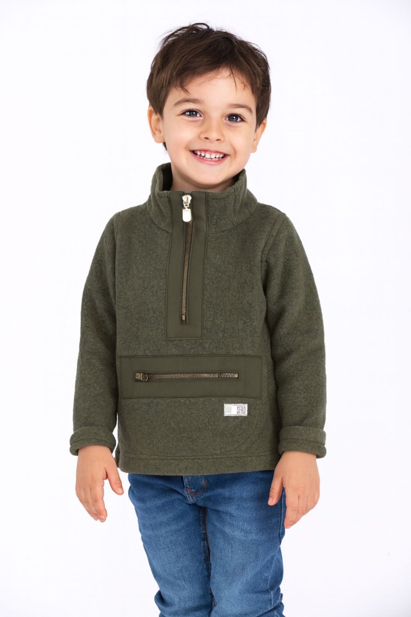 Buzo Polar con Cierre y Bolsillo