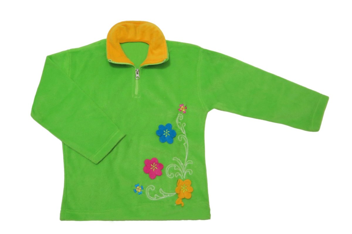 Buzo Polar Aplique de Flores