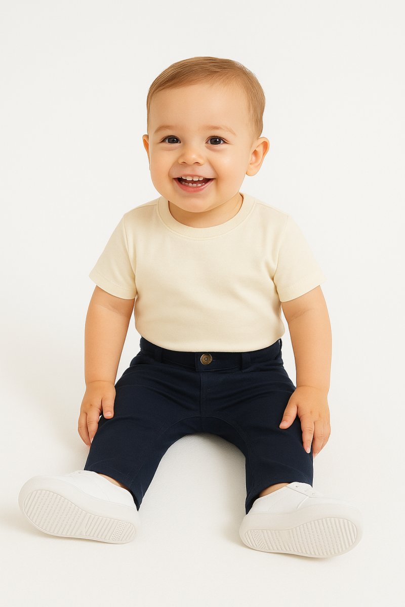 Pantalon Gabardina Con Cintura Regulable