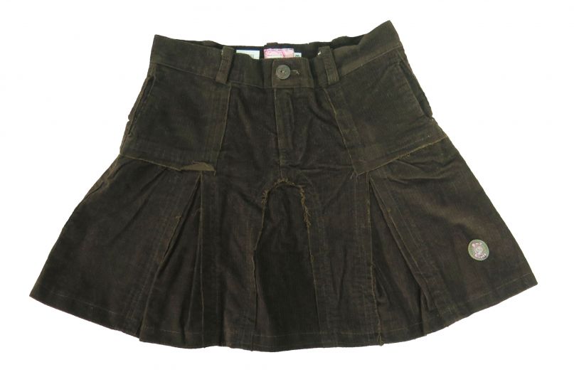 Pollera Corderoy con Tablas