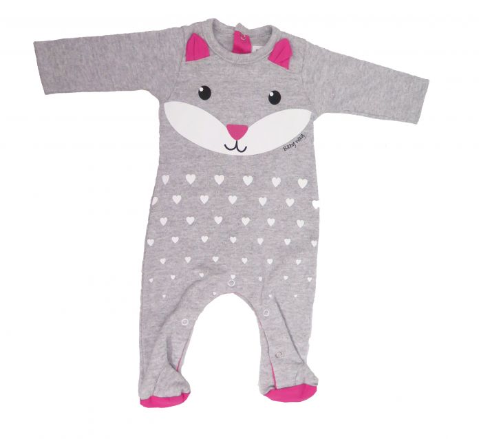 Enterito Algodón Conejo Manga Larga Con Pie