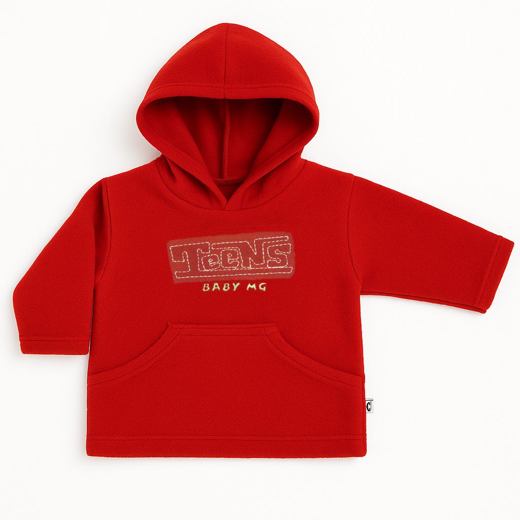 Buzo Polar con Capucha Bordado Teens