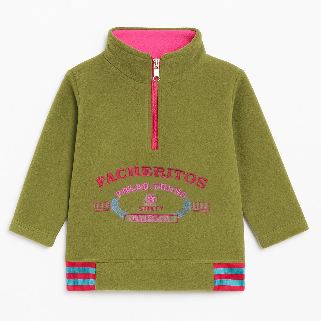 Buzo Polar con Cierre Bordado Trend Street