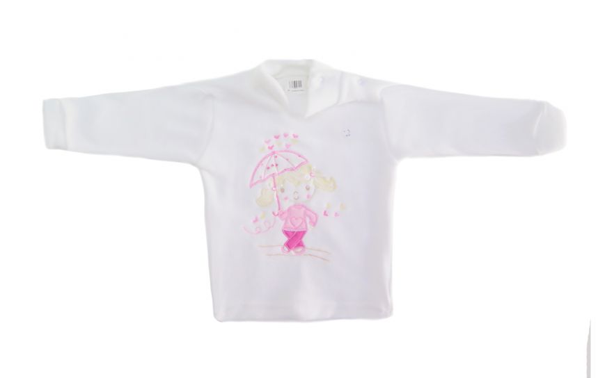 Buzo 1/2 Polera Polar Bordado Muñeca