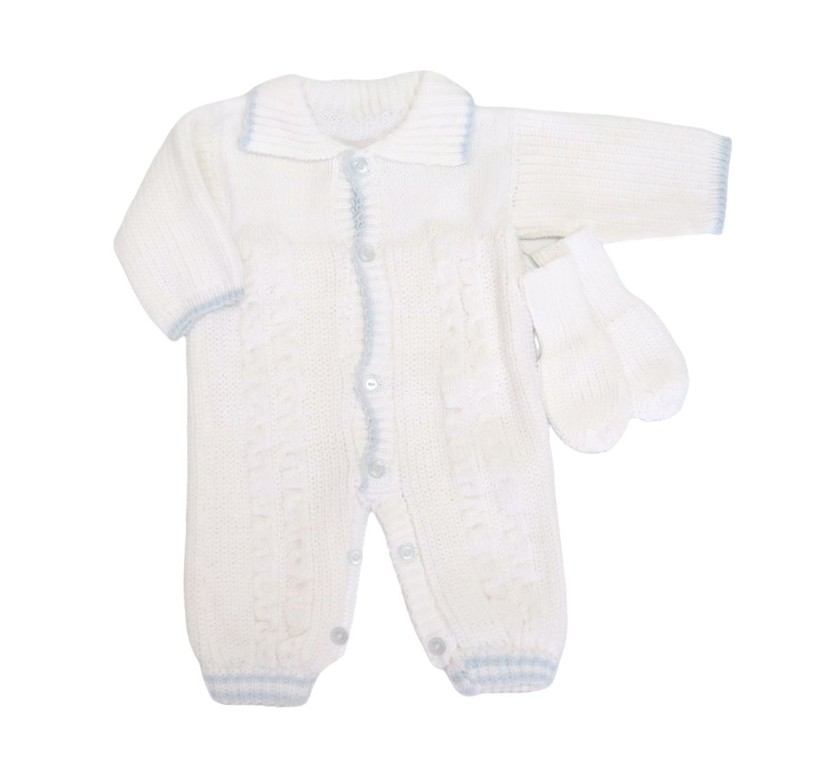 Enterito Tejido con Cuello y Mitones