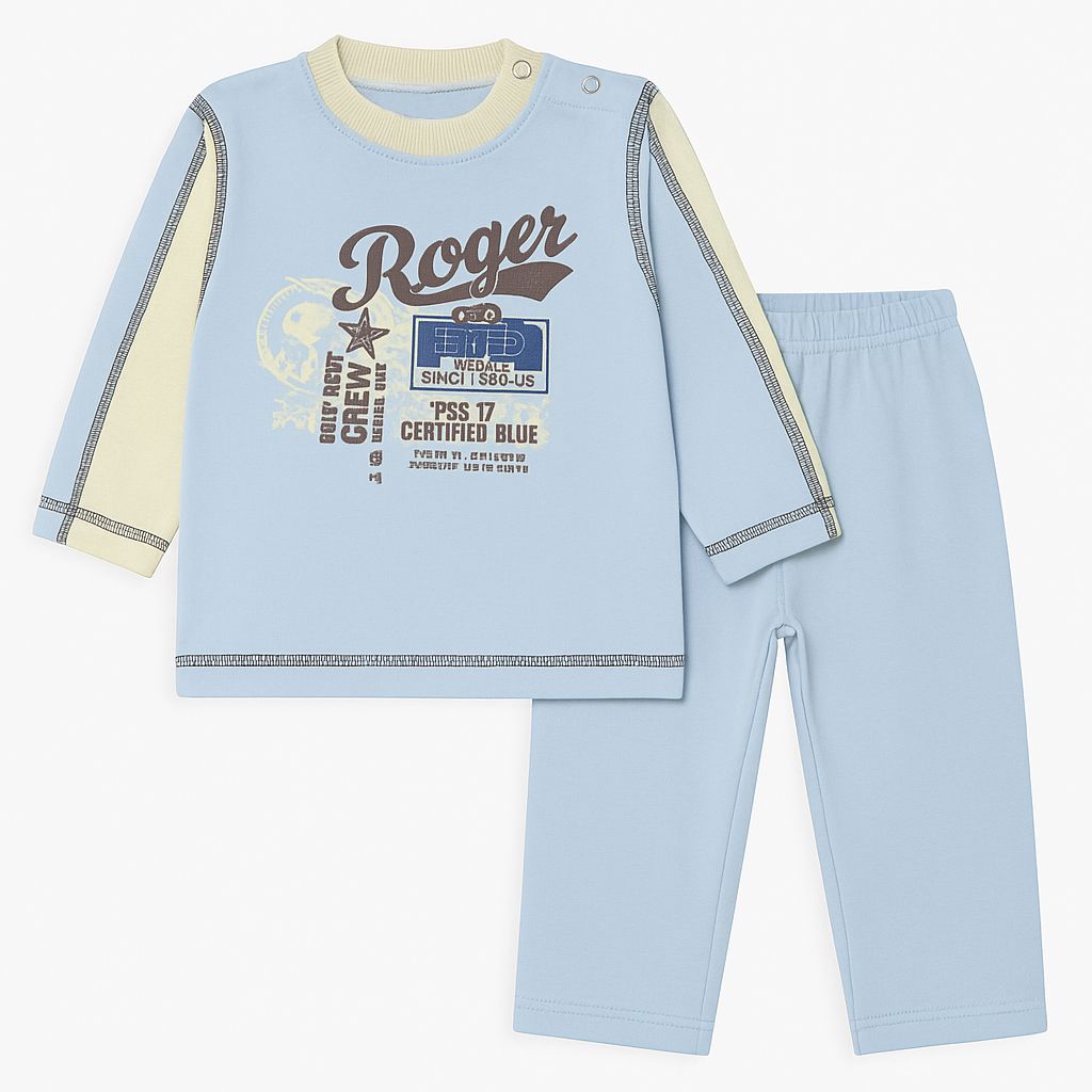 Conjunto Jogging Buzo Estampado Roger y Pantalon