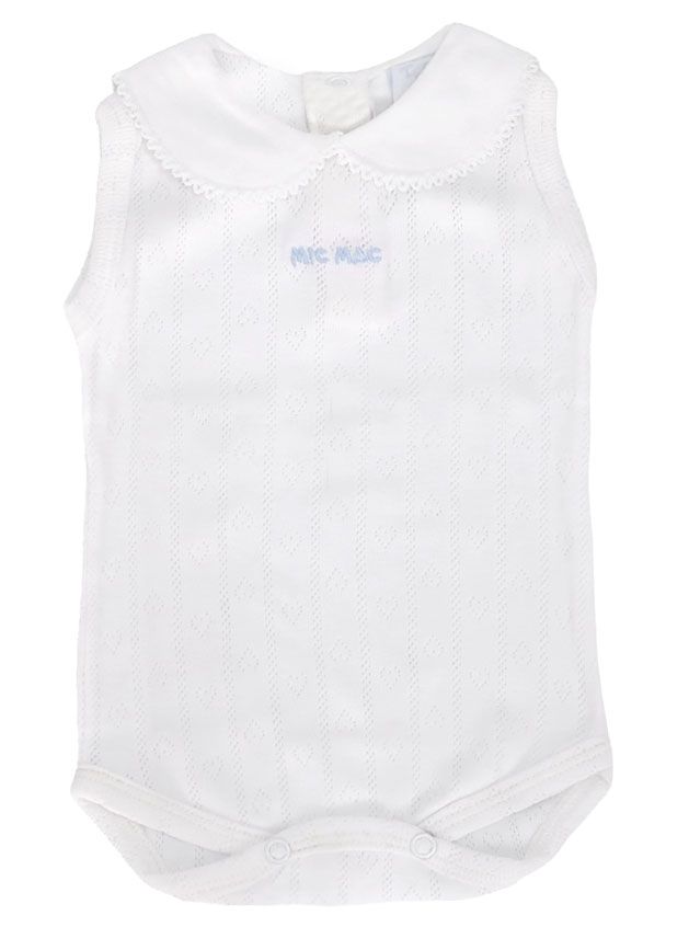 Body Sin Mangas Cuello con Picot