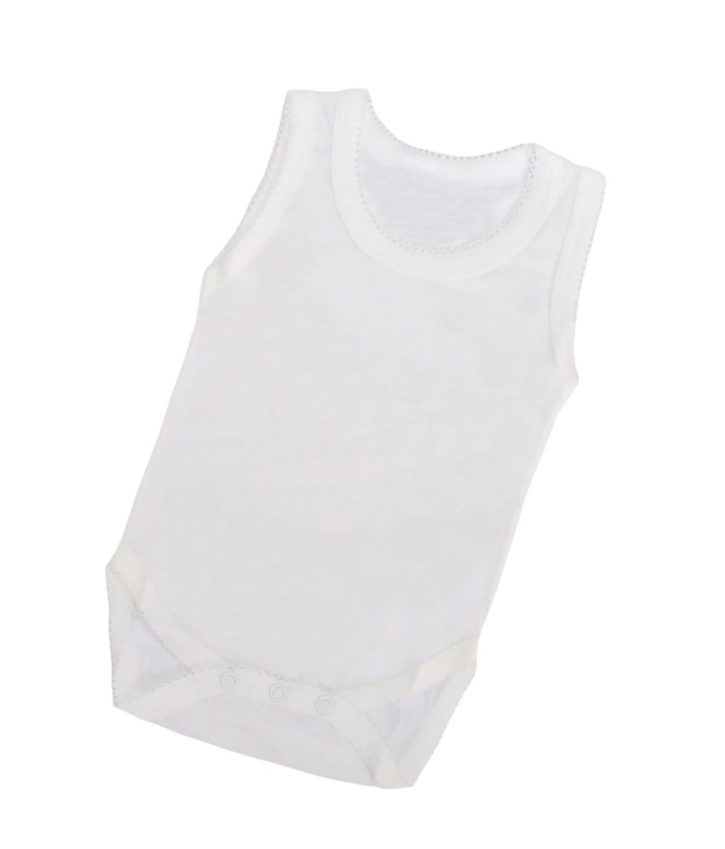 Body Sin Mangas Liso con Picot