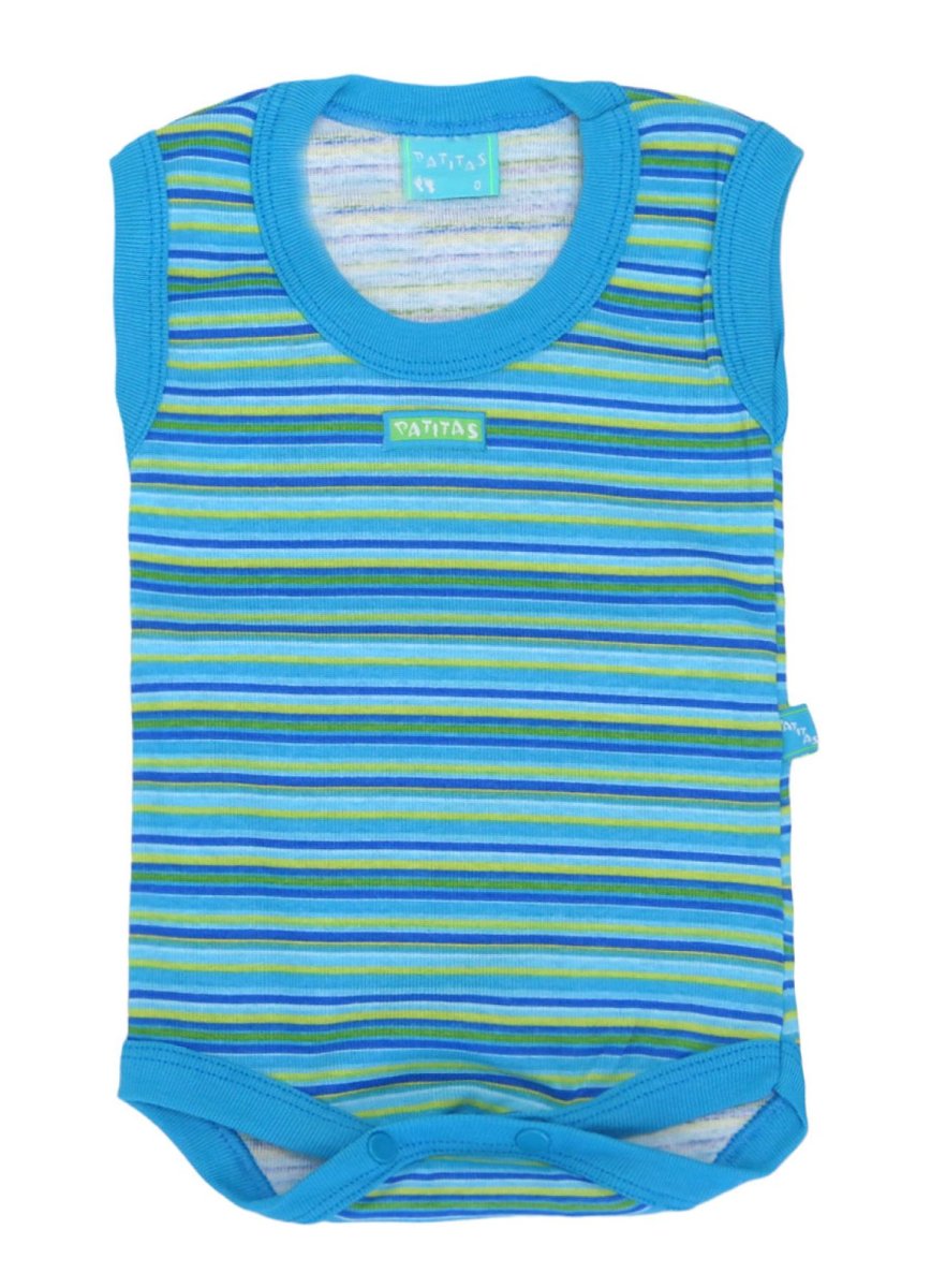 Body sin Mangas Estampado Rayado