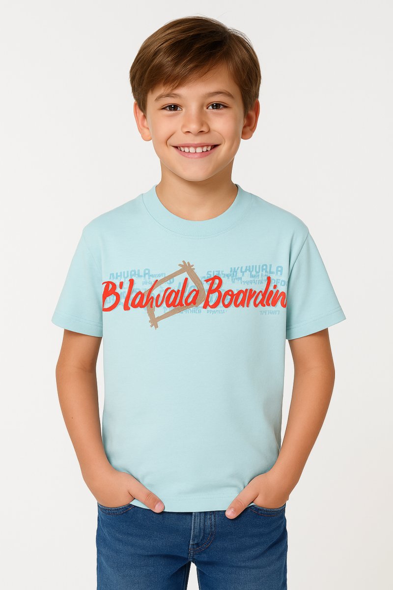 Remera Manga Corta Estampado Boarding