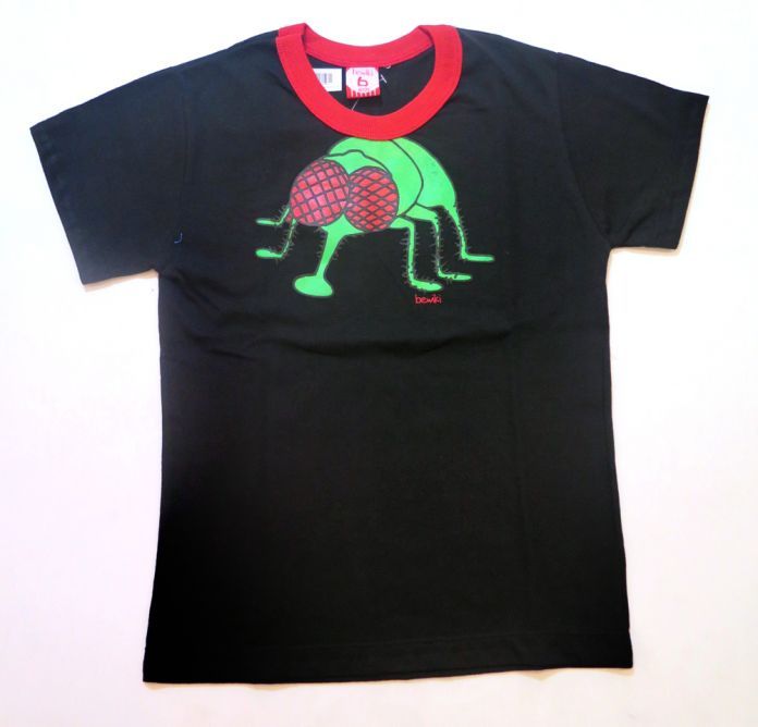 Remera Manga Corta Estampado Mosca