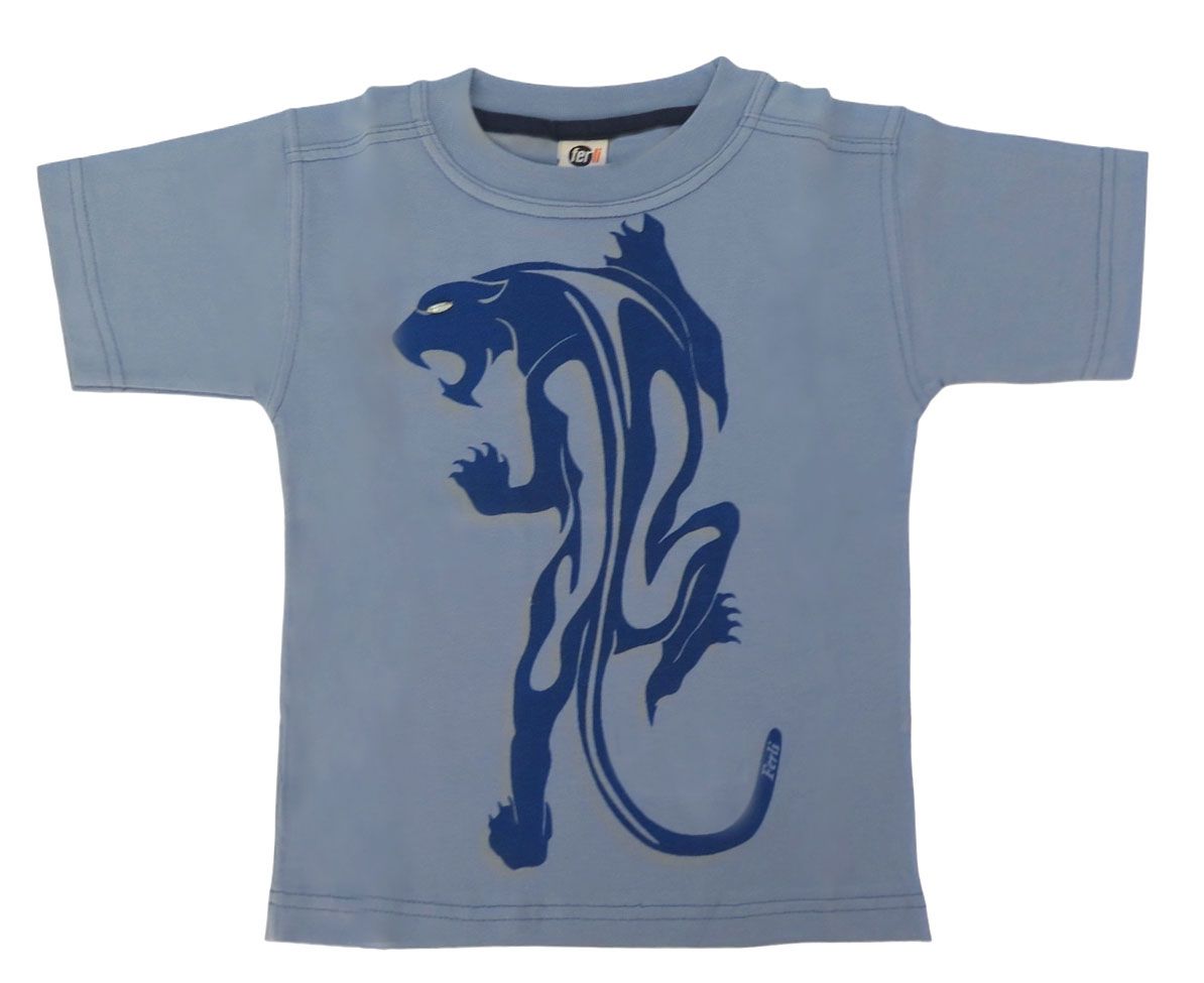 Remera Manga Corta Estampado Pantera