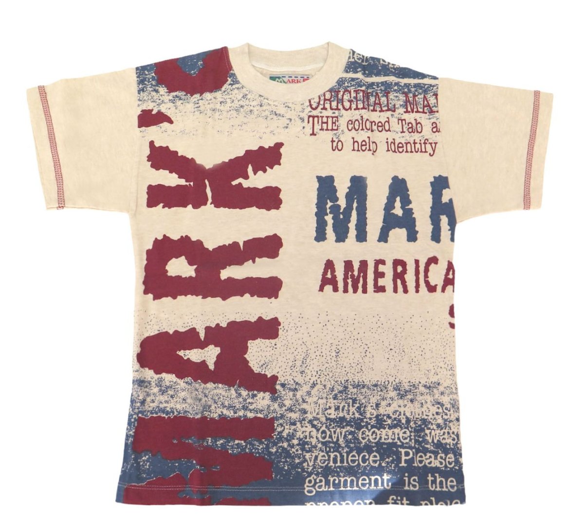 Remera Manga Corta Estampado Salpicado Pintura