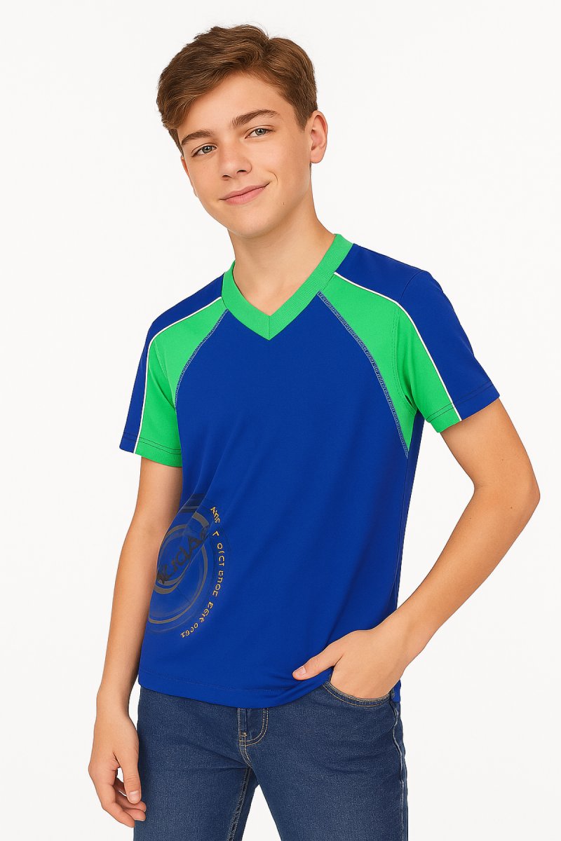 Remera Manga Corta Estampado Evolution Surf 2004 y Red