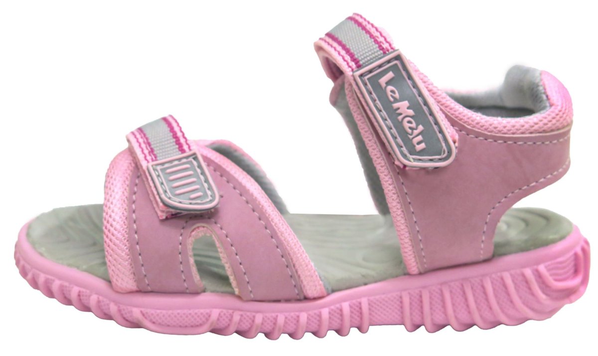 Sandalia Goma y Cuerina Doble Velcro