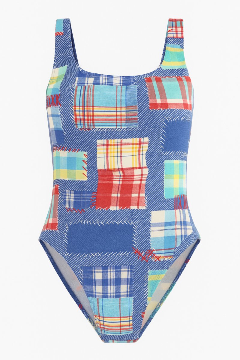 Malla Entera Estampado Patchwork