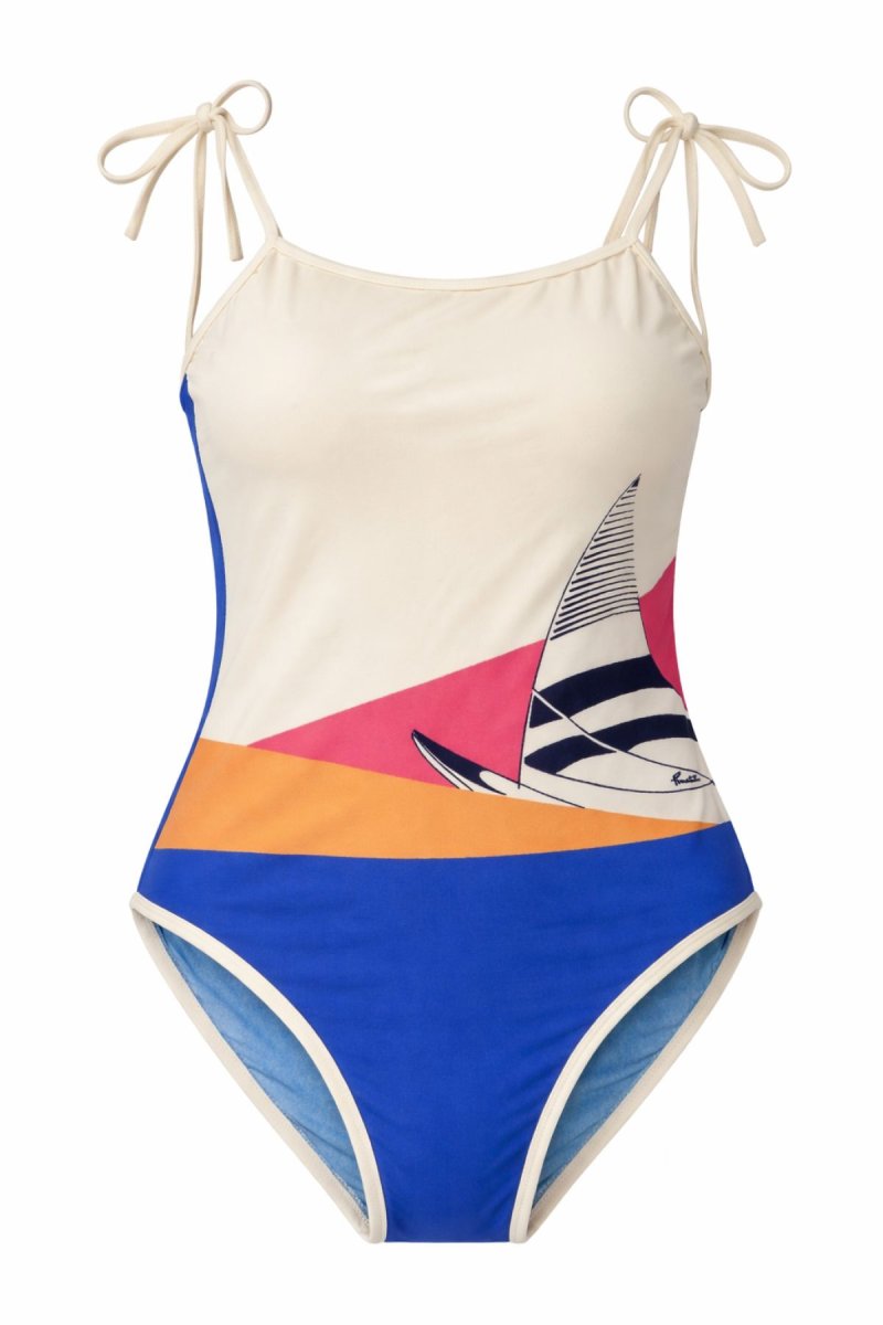 Malla Entera Estampado Velero