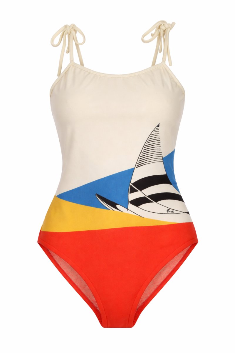 Malla Entera Estampado Velero