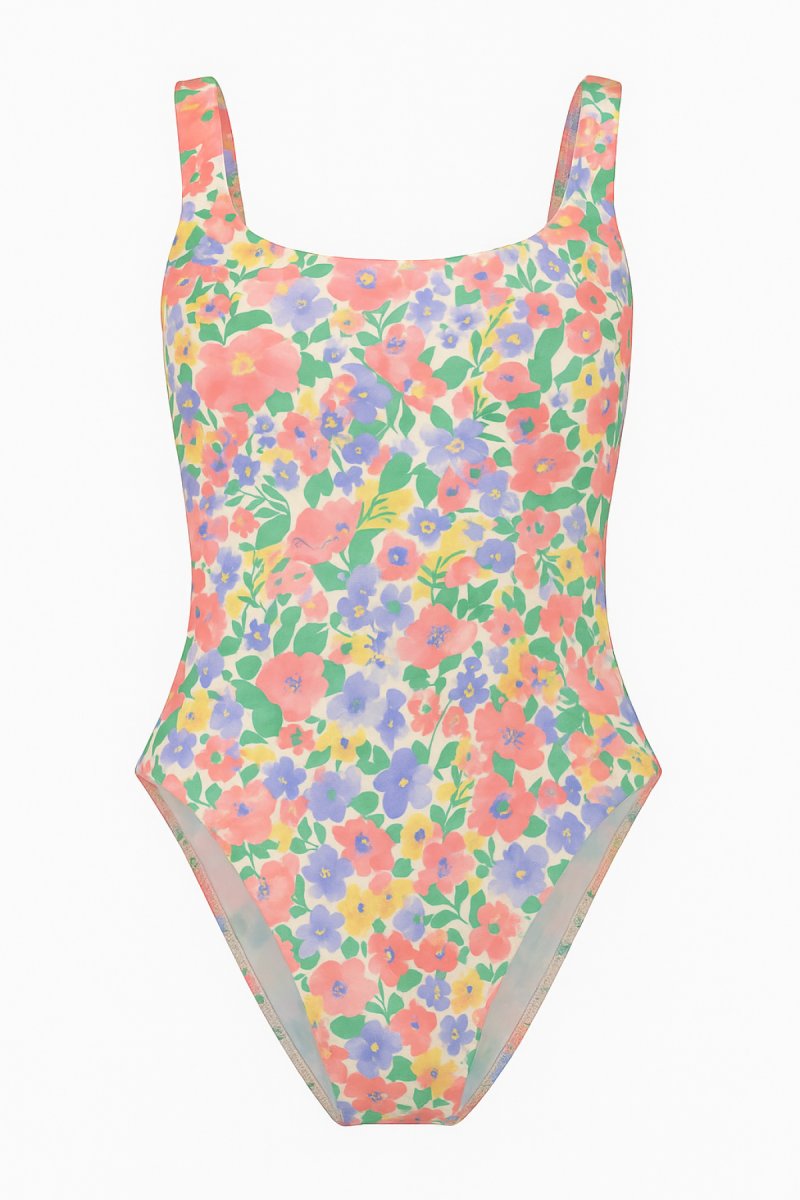 Malla Entera Estampado Floreado