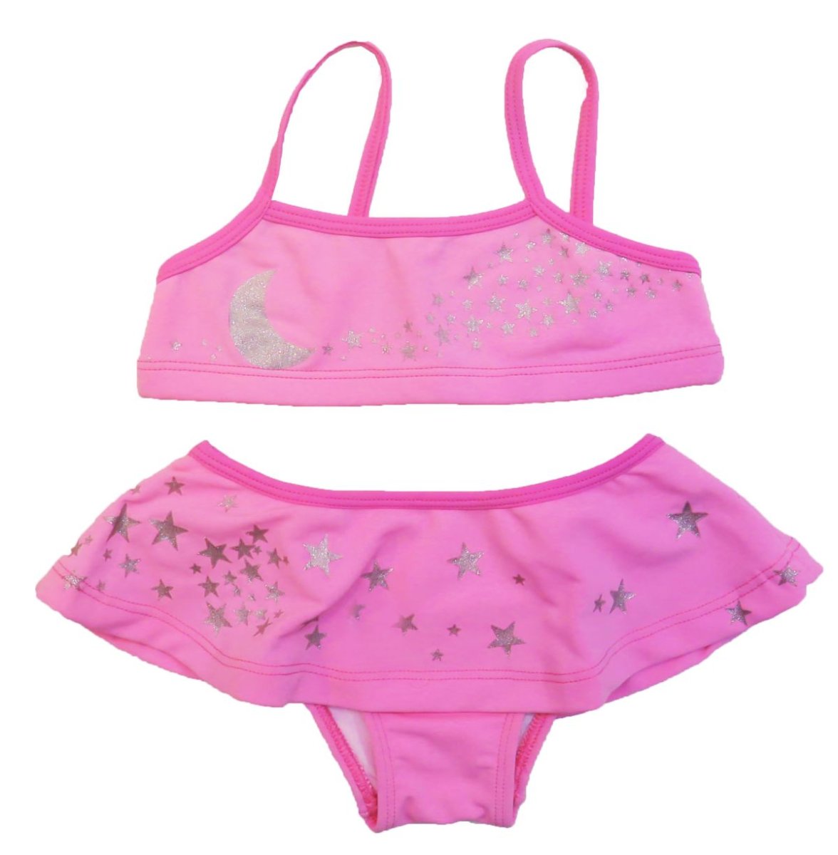 Malla 2 Piezas Estampado Estrellas con Glitter