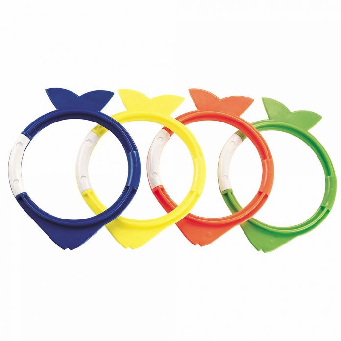 Set de 4 Aros Sumergibles Juego Buceo Peces