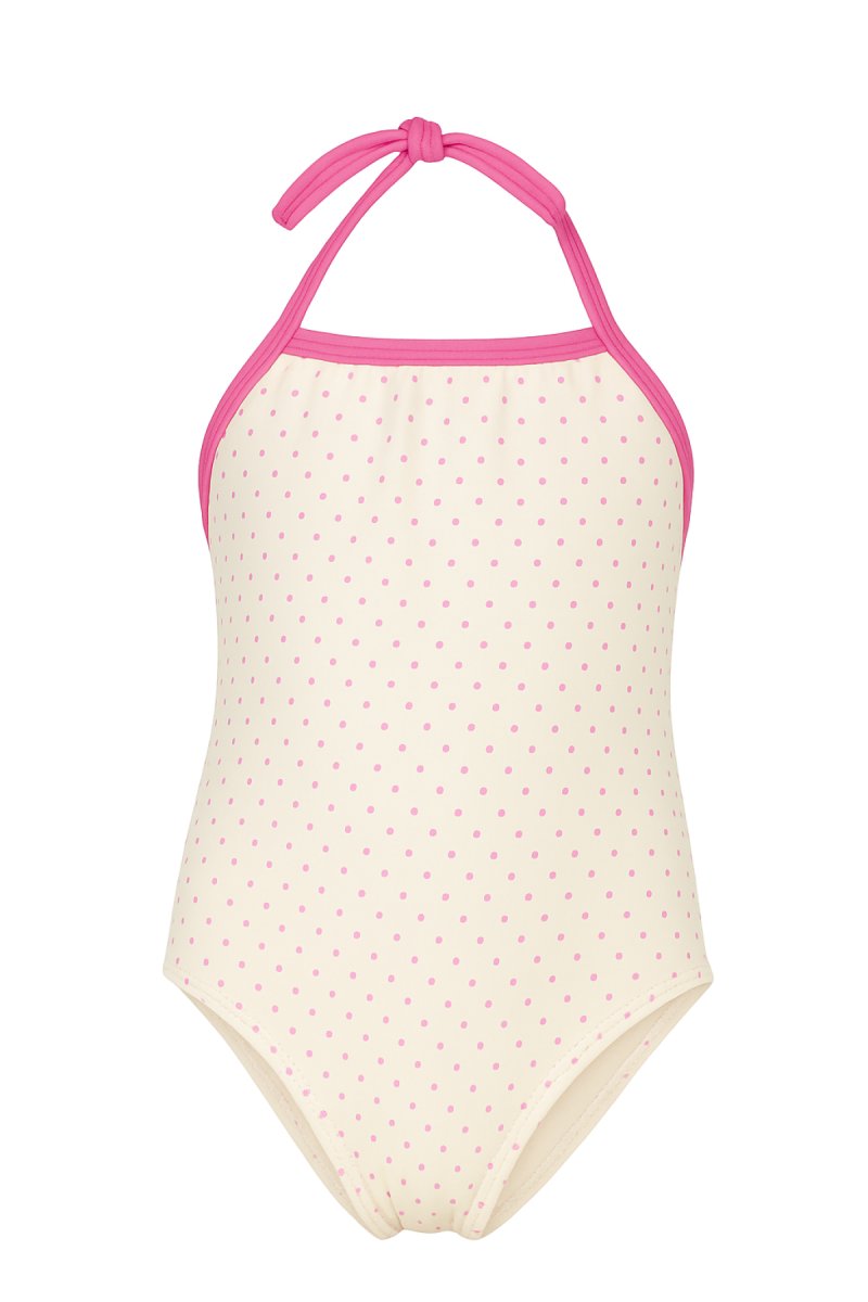 Malla Entera Estampado Lunares