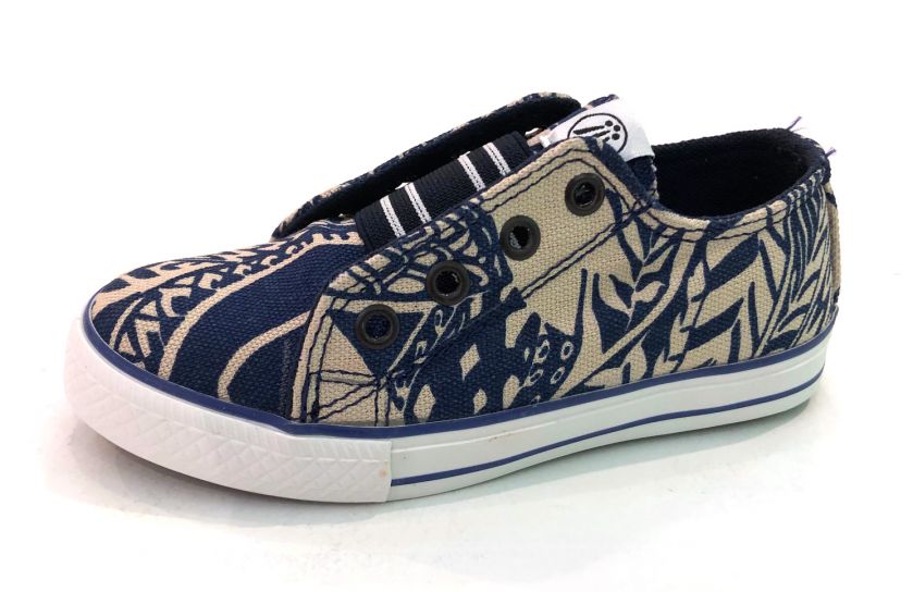 Zapatilla Tela Con Elástico Estampado