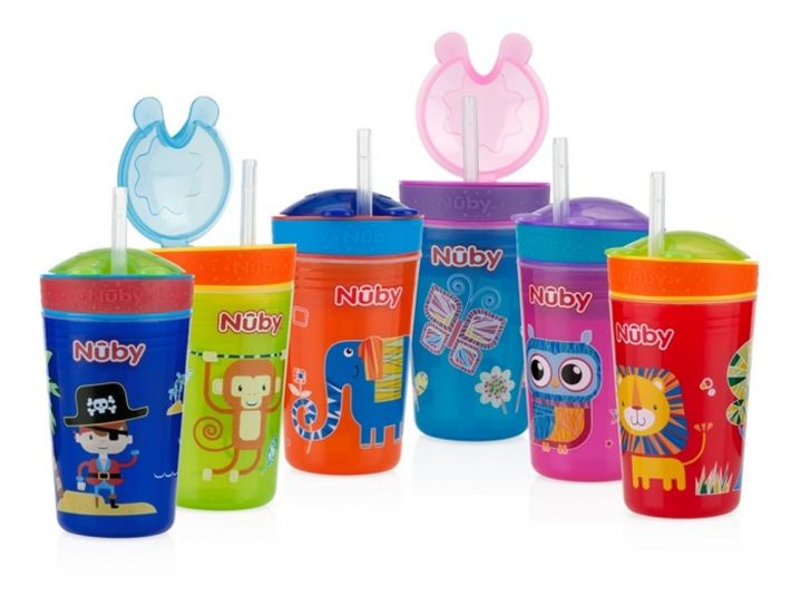 Vaso Portacereales - Snack N' Sip 270ml -  Puedes comer y tomar del mismo recipiente - 12m+
