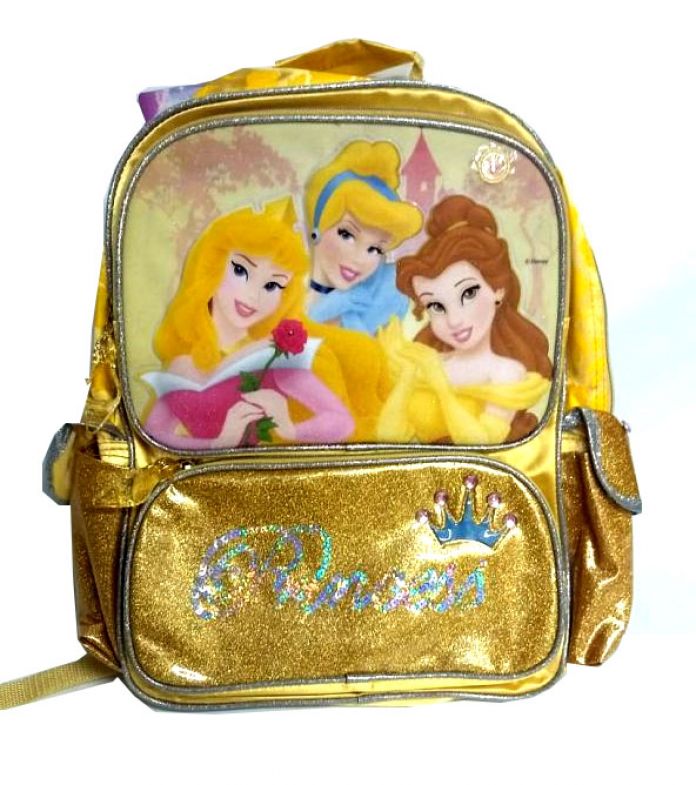Mochila de Espalda Princesas con Luces, Sonidos, Lentejuelas y Glitter