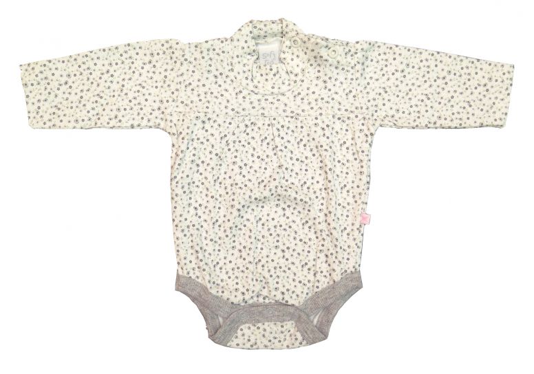 Body Manga Larga Media Polera Estampado Flor