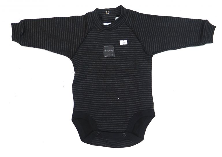 Body Manga Larga Estampado Rayado