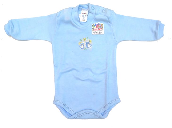 Body Manga Larga Bordado