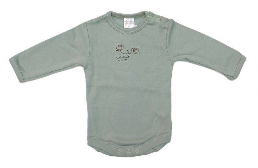 Body Manga Larga Bordado