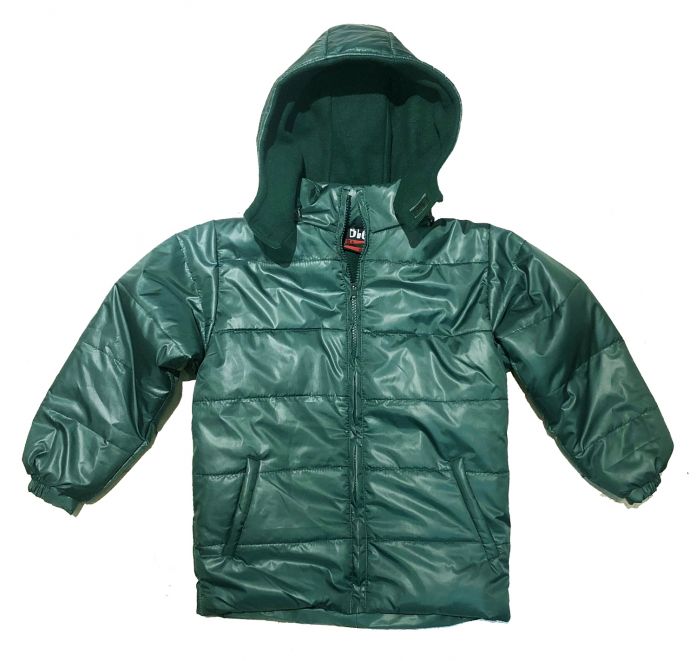 Campera Colegial Con Capucha Silver y Polar Interior