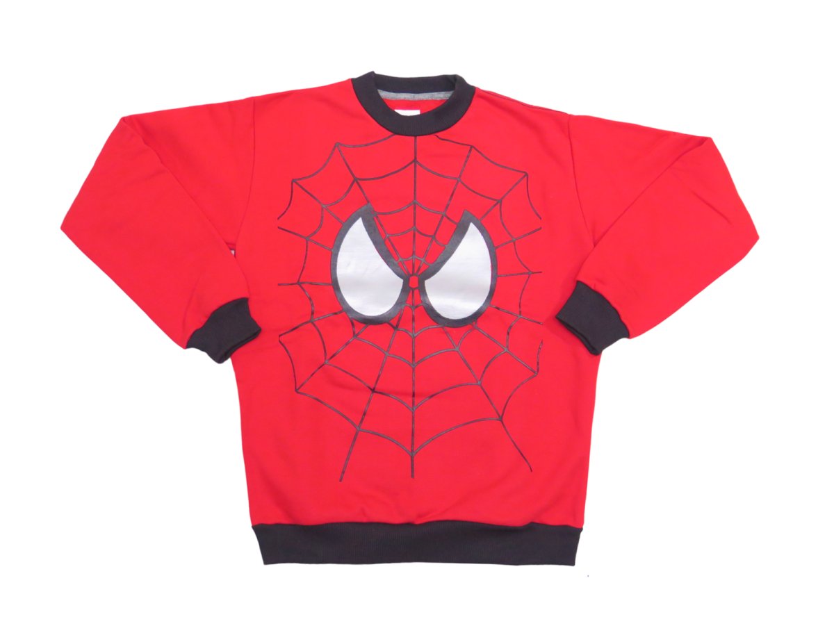 Buzo de Personaje Algodon Frizado Estampado Spiderman