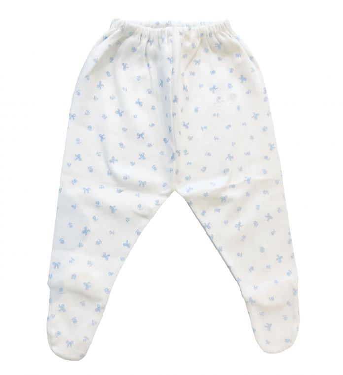 Medio Osito con Pie Estampado Flor y Moño