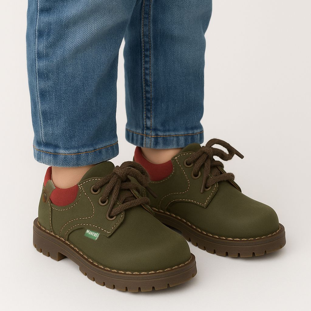 Zapato Varon Nobuk Con Cordon