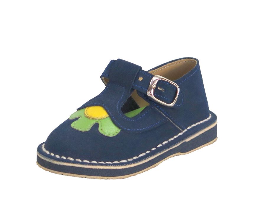 Guillermina Nobuk  Gamuza Sintetico con Hebilla y Flor