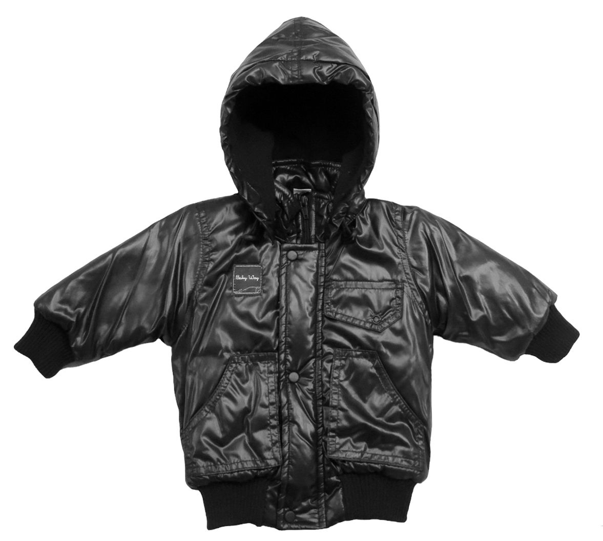 Campera de Abrigo Microfibra con Wata Forrado en Polar - Capucha Desmontable