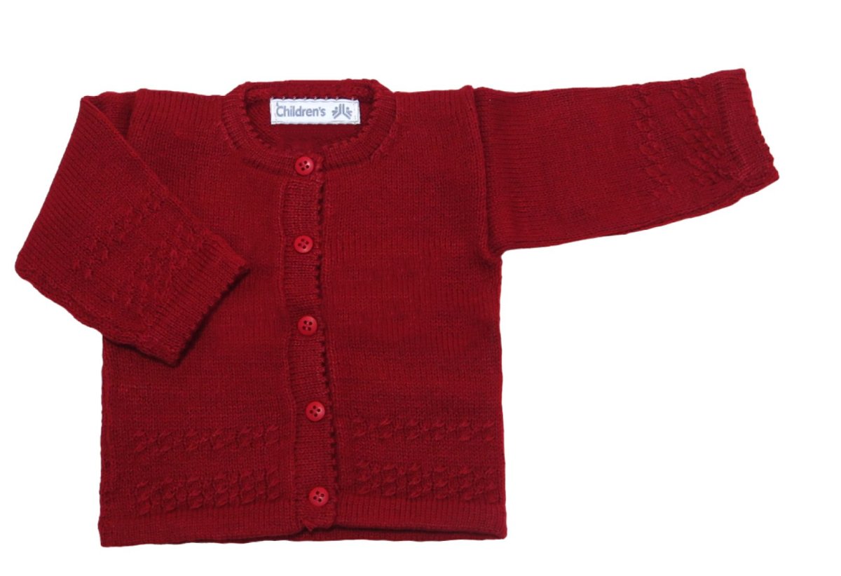 Saquito de Cashmilon Liso Con Guarda de Ochos