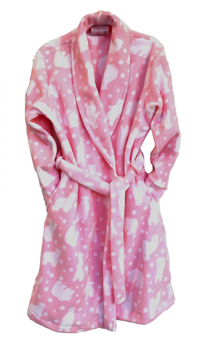 Bata de Polar Estampado